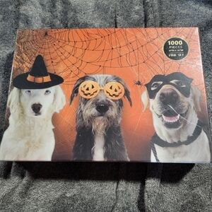 NWT Pink Sky Dog Halloween Jigsaw Puzzle